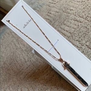 Stone Rebel Pendant - Rose Gold (Stella & Dot)